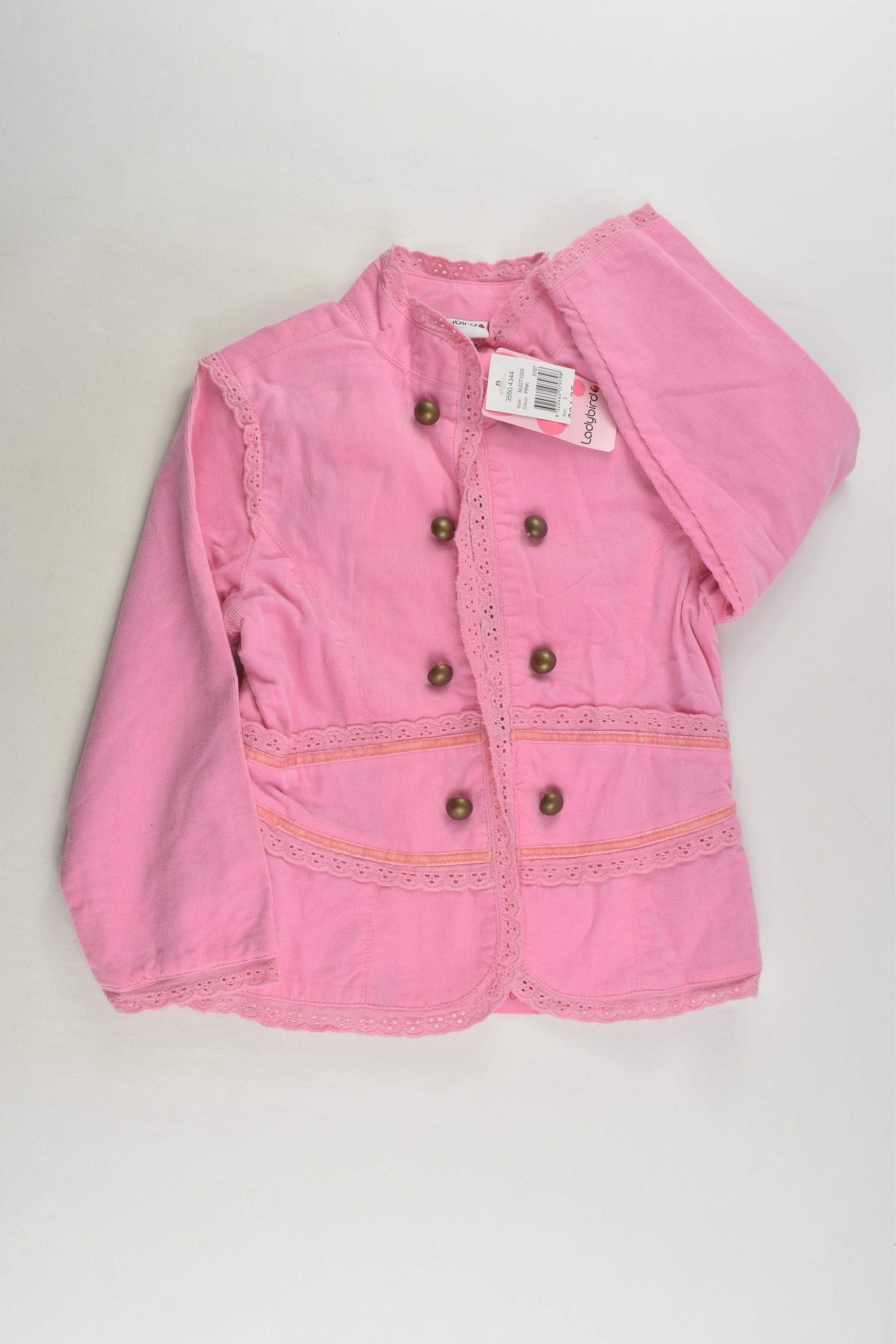 NEW Ladybird Size 3 Lined Cord Jacket