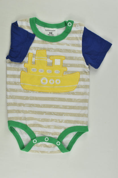 NEW Little Maven Size 00 (6 months) Boat Bodysuit