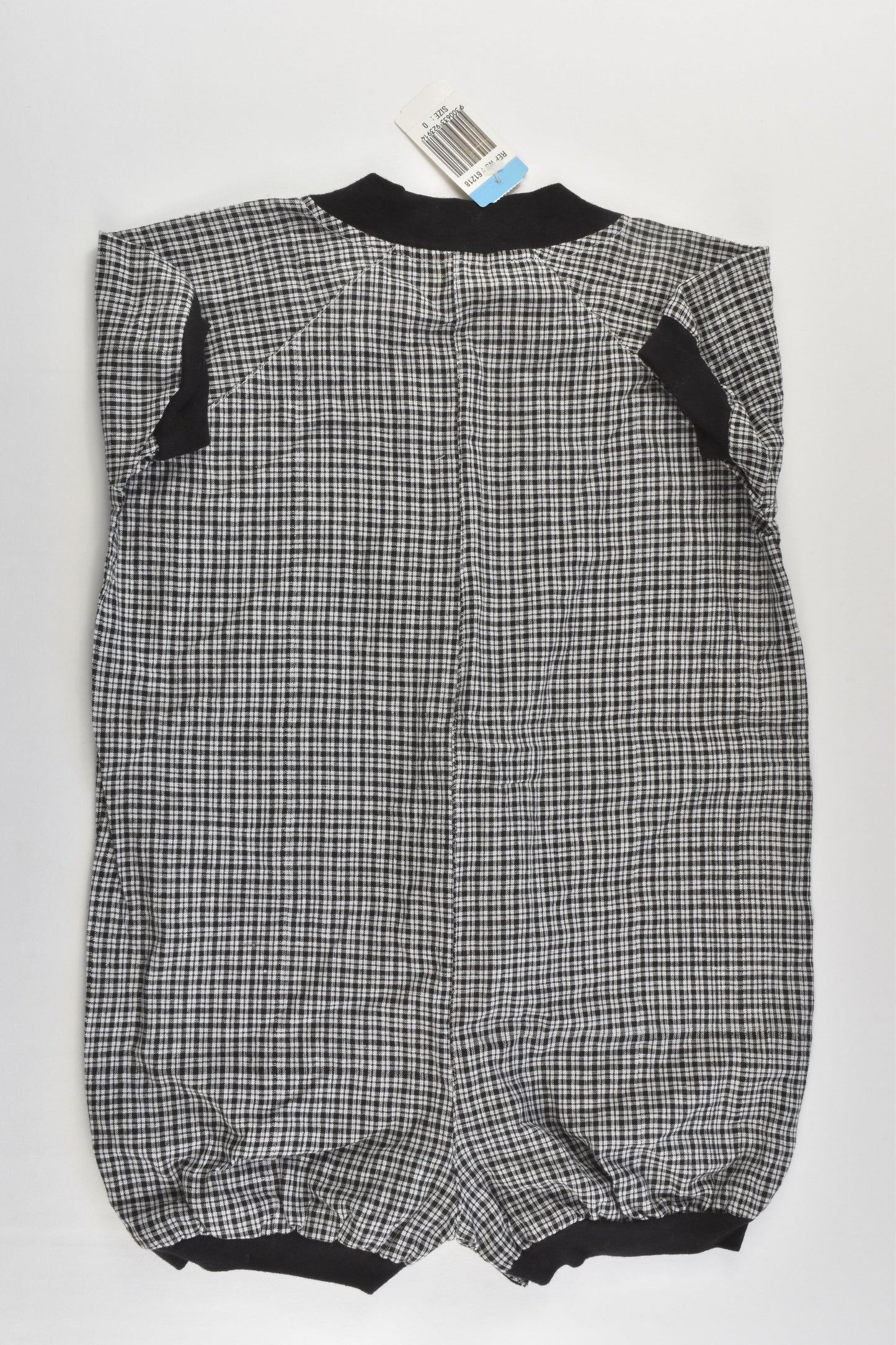 NEW Little Wishes Size 0 Checked Playsuit