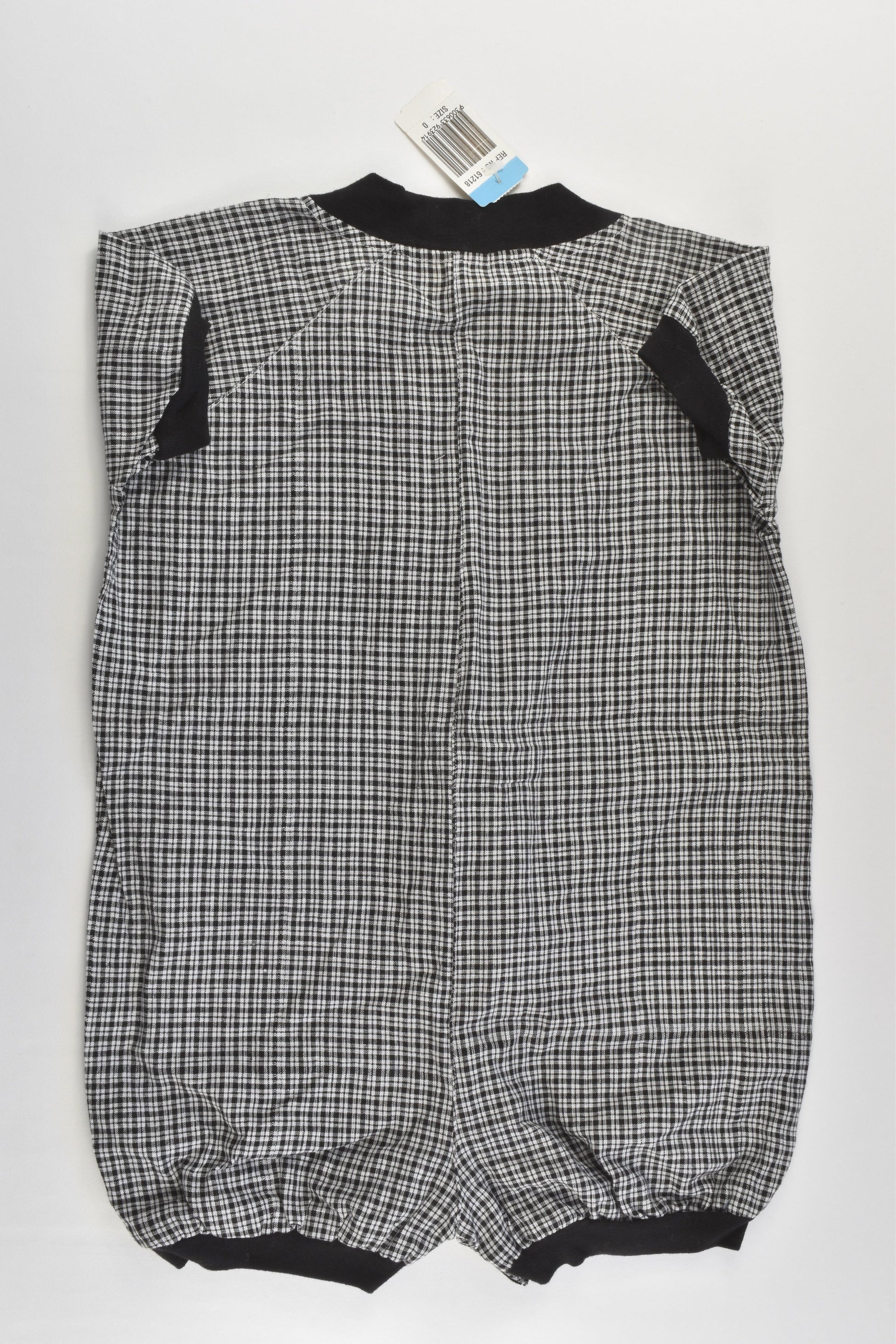 NEW Little Wishes Size 0 Checked Playsuit