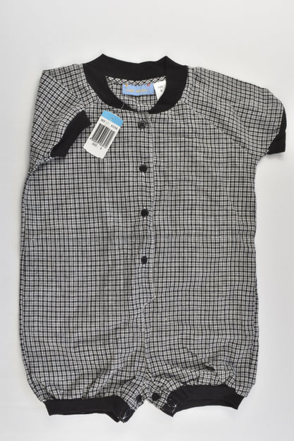 NEW Little Wishes Size 0 Checked Playsuit