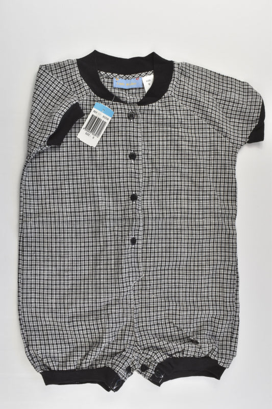 NEW Little Wishes Size 0 Checked Playsuit