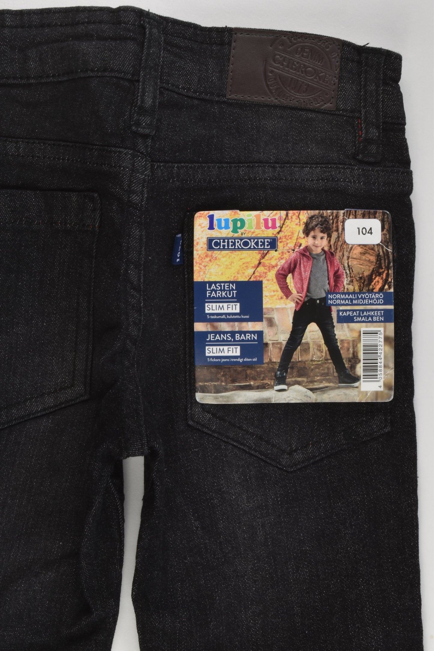 NEW Lupilu by Cherokee Size 3/4 Slim Fit Stretcy Denim Pants