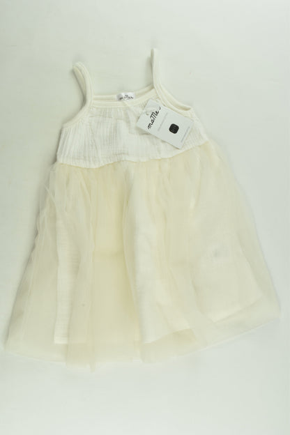 NEW MaMer Size 0-1 Muslin Tulle Dress