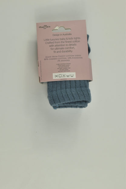 NEW MaMer Size 0 (6-12 months) Ribbed Footed Tights