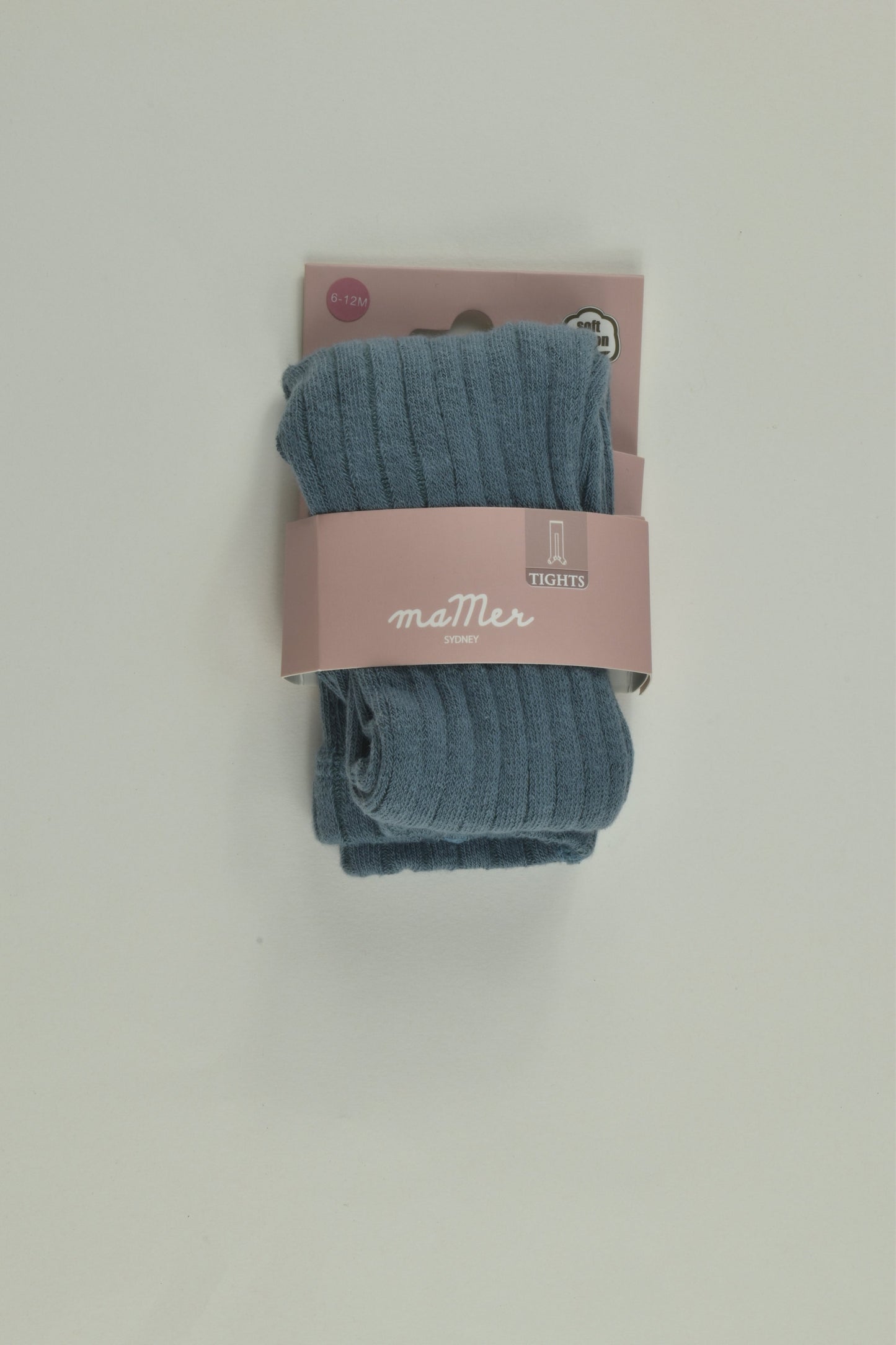 NEW MaMer Size 0 (6-12 months) Ribbed Footed Tights