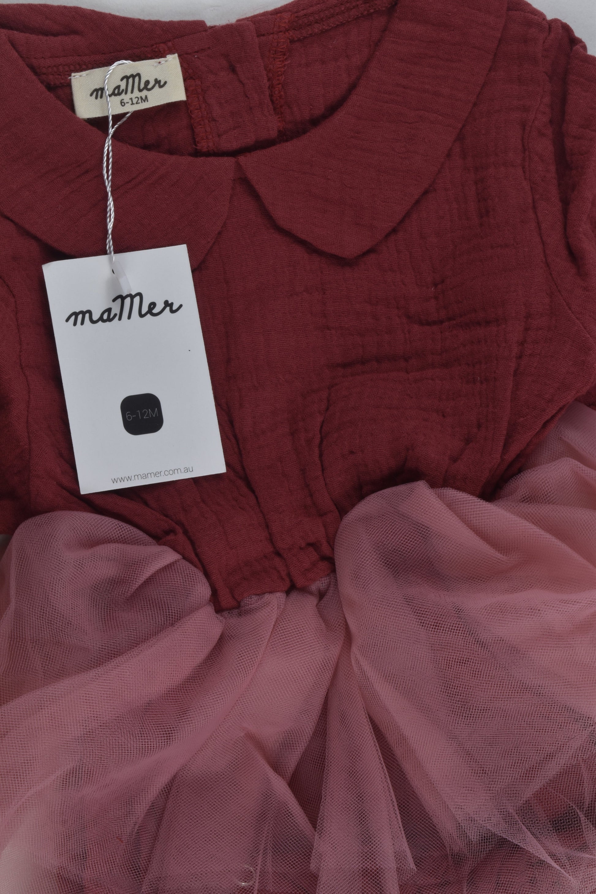 NEW MaMer Size 0 Muslin Tulle Romper