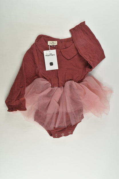 NEW MaMer Size 0 Muslin Tulle Romper
