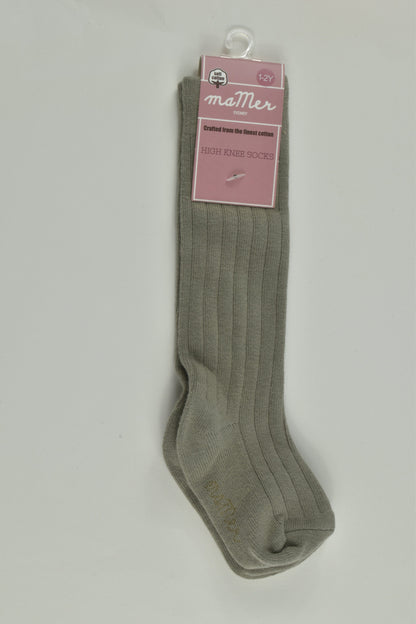 NEW MaMer Size 1-2 High Knee Socks