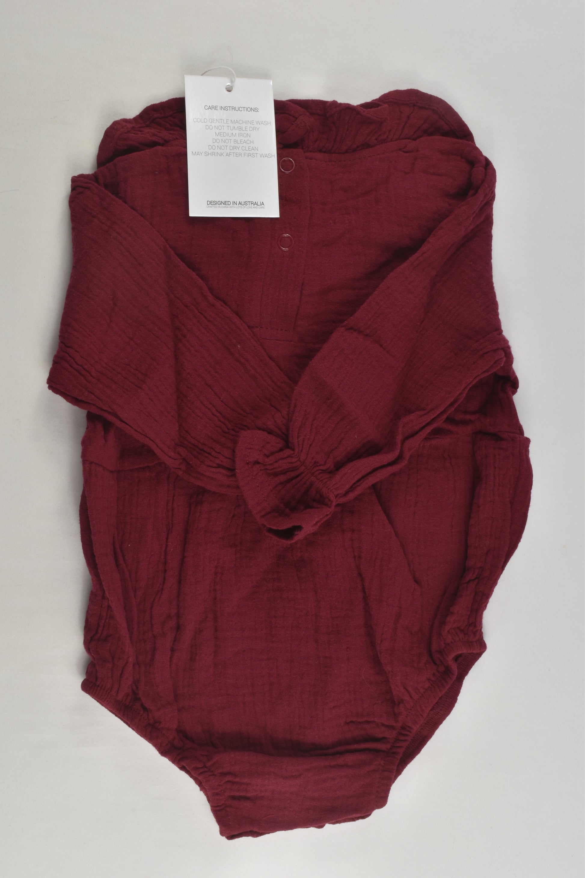 NEW MaMer Size 1-2 Muslin Romper