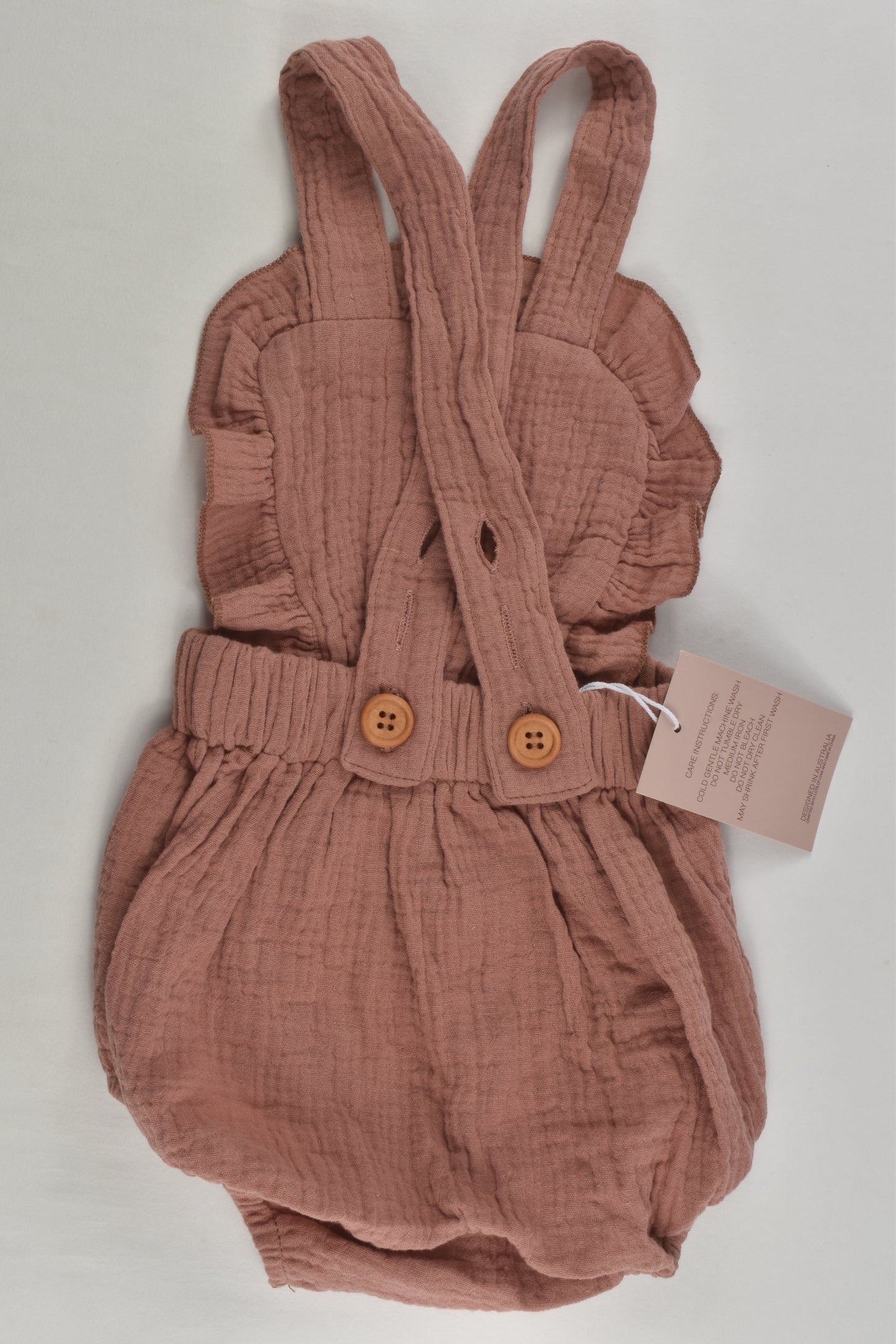 NEW Mariboo Size 000-00 Muslin Bubble Romper