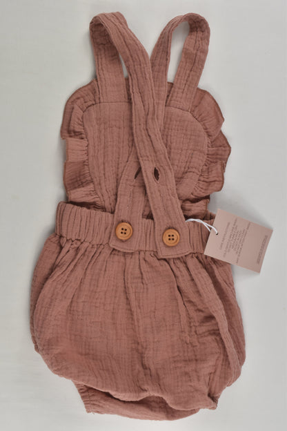 NEW Mariboo Size 000-00 Muslin Bubble Romper