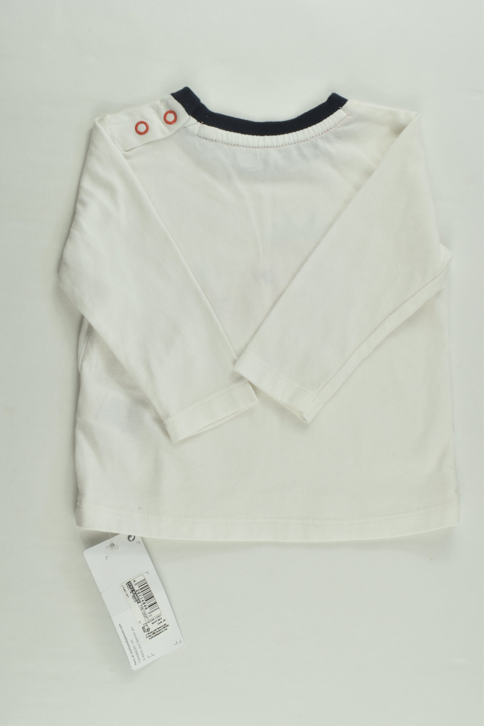 NEW Marks & Spencer Size 00 (3-6 months) 'Mummy Loves Me From My Head Tomato' Top