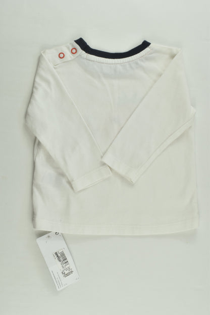 NEW Marks & Spencer Size 00 (3-6 months) 'Mummy Loves Me From My Head Tomato' Top