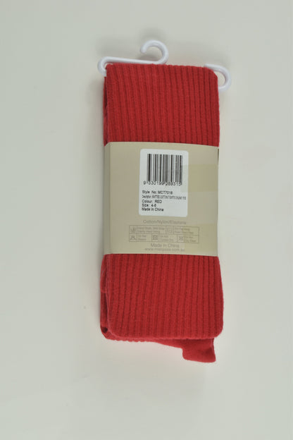 NEW Marquise Size 4-6 Ribbed Footed Tights