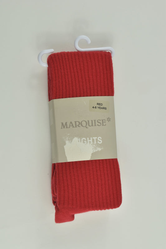 NEW Marquise Size 4-6 Ribbed Footed Tights