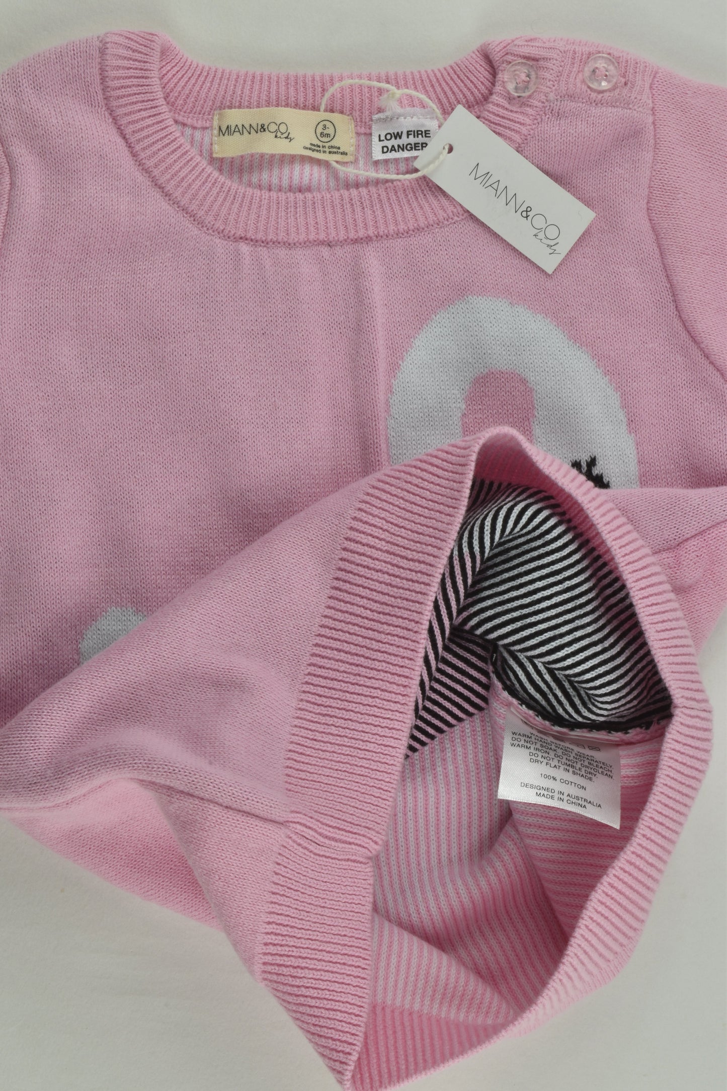 NEW Miann & Co Size 00 Swan Knit Jumper