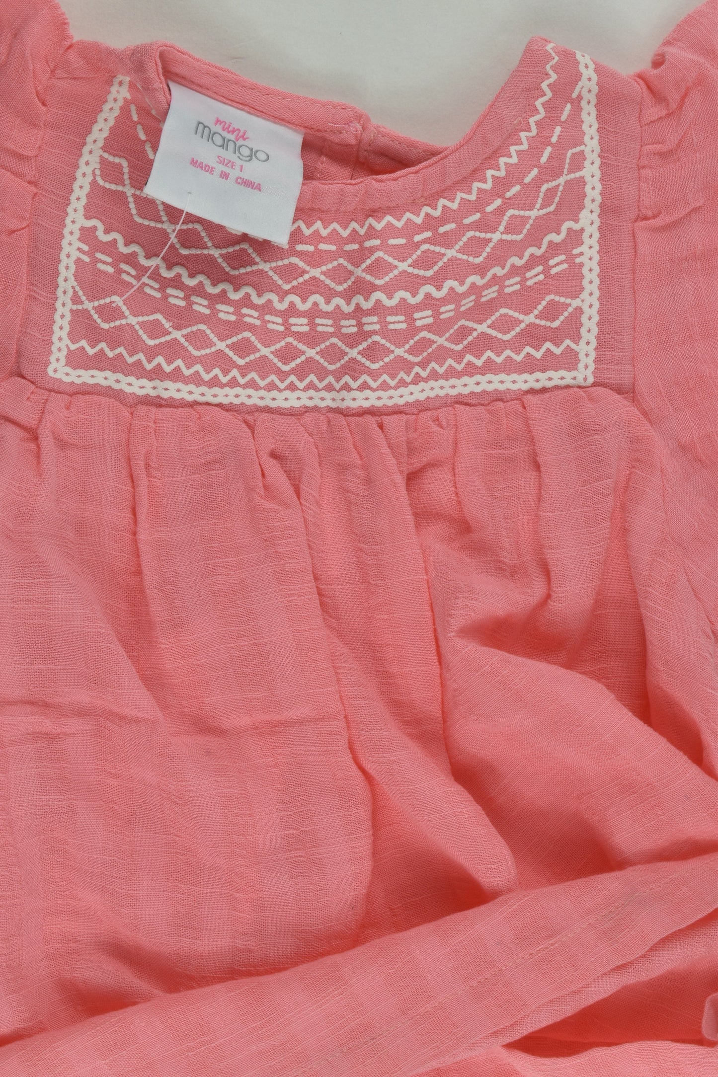 NEW Mini Mango Size 1 Muslin Dress