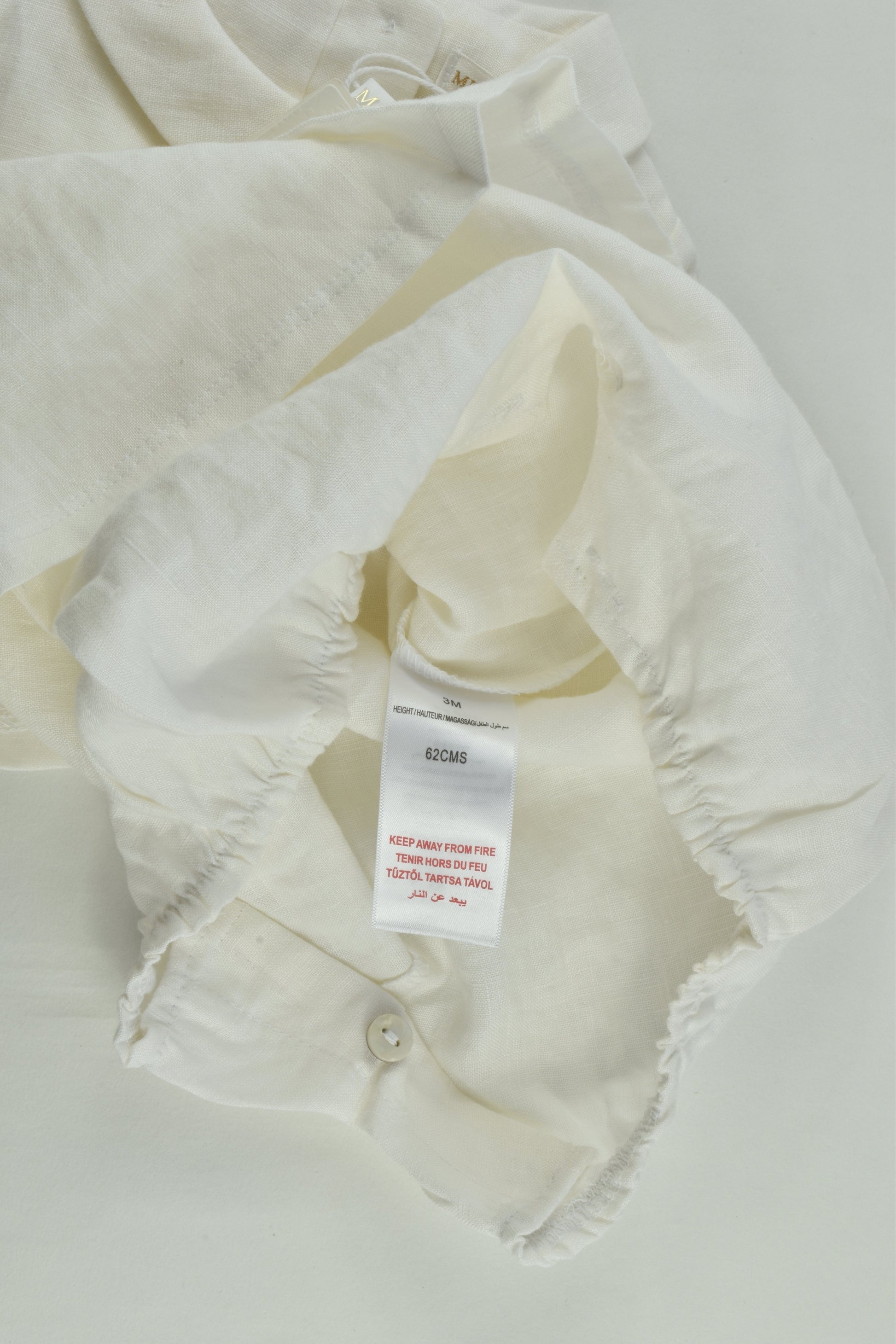 NEW Mintini Size 000 (3 months) Linen Romper