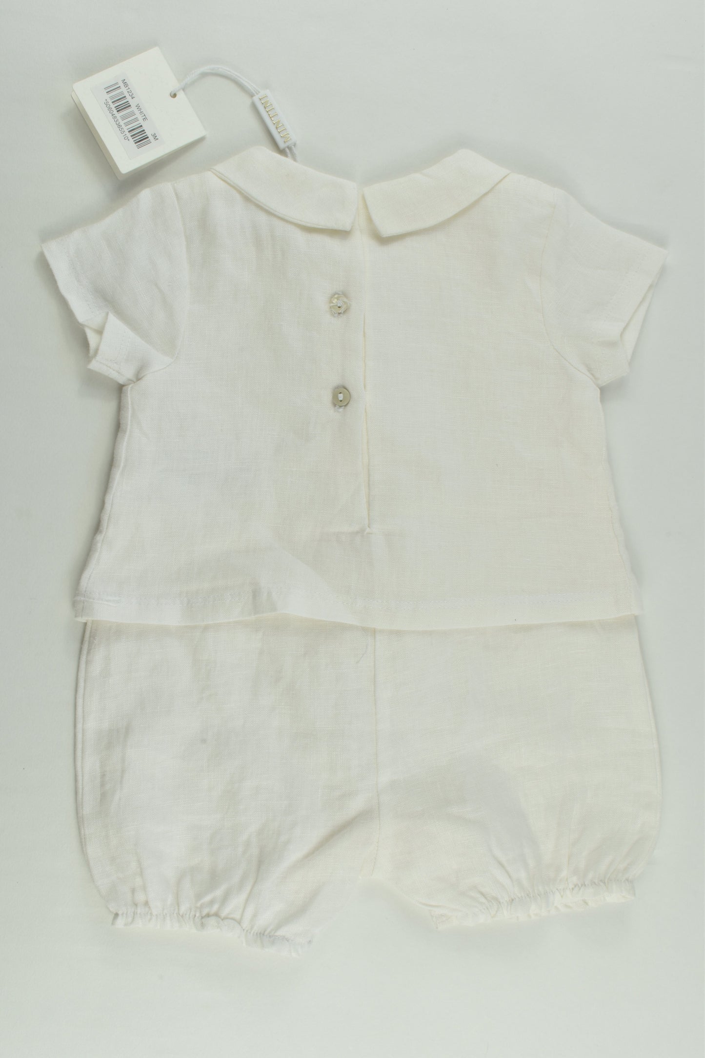 NEW Mintini Size 000 (3 months) Linen Romper