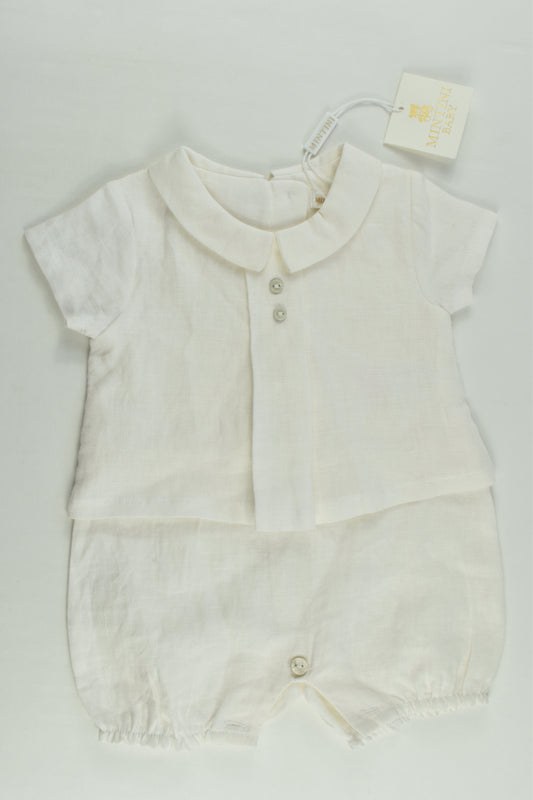 NEW Mintini Size 000 (3 months) Linen Romper
