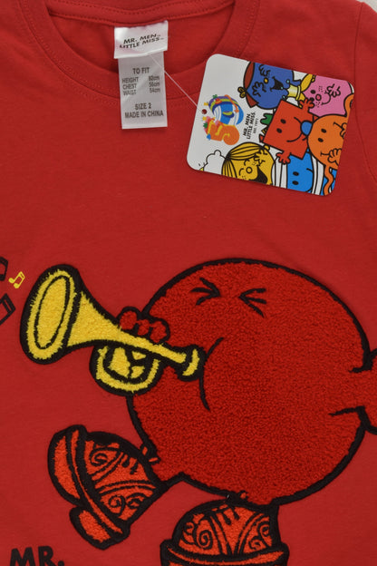 NEW Mr. Men Little Miss Size 2 'Mr. Noisy' T-shirt