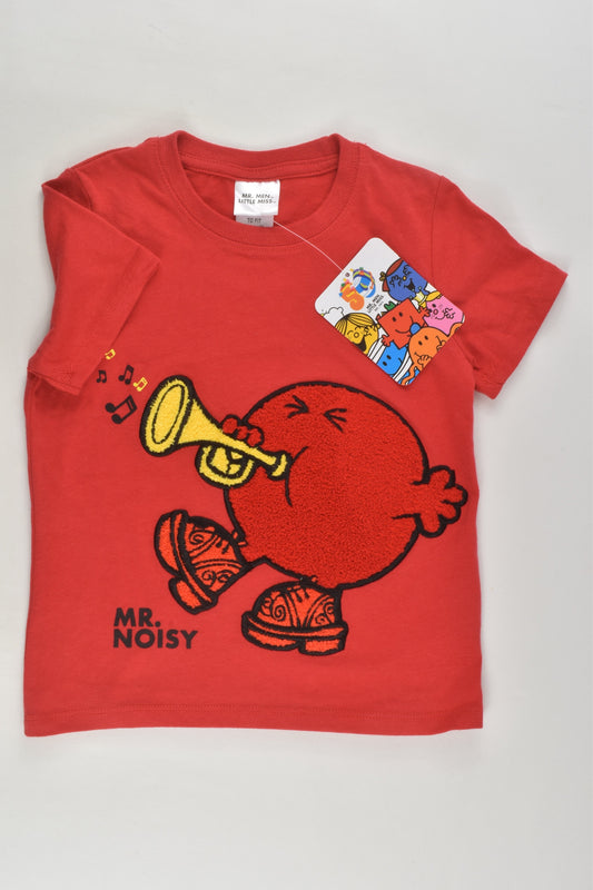 NEW Mr. Men Little Miss Size 2 'Mr. Noisy' T-shirt