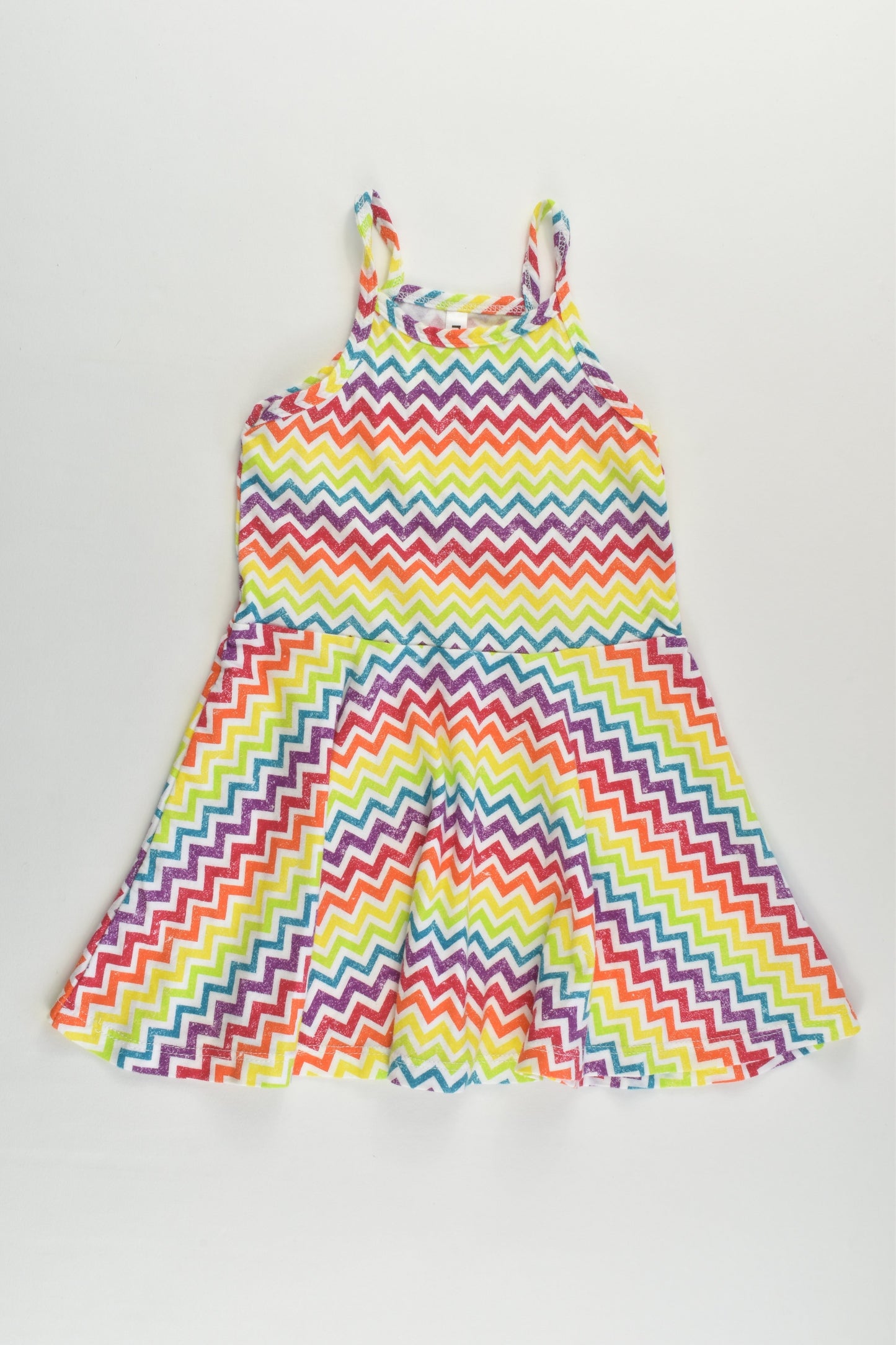 NEW Mrp Size 1-2 Rainbow Zig Zag Dress