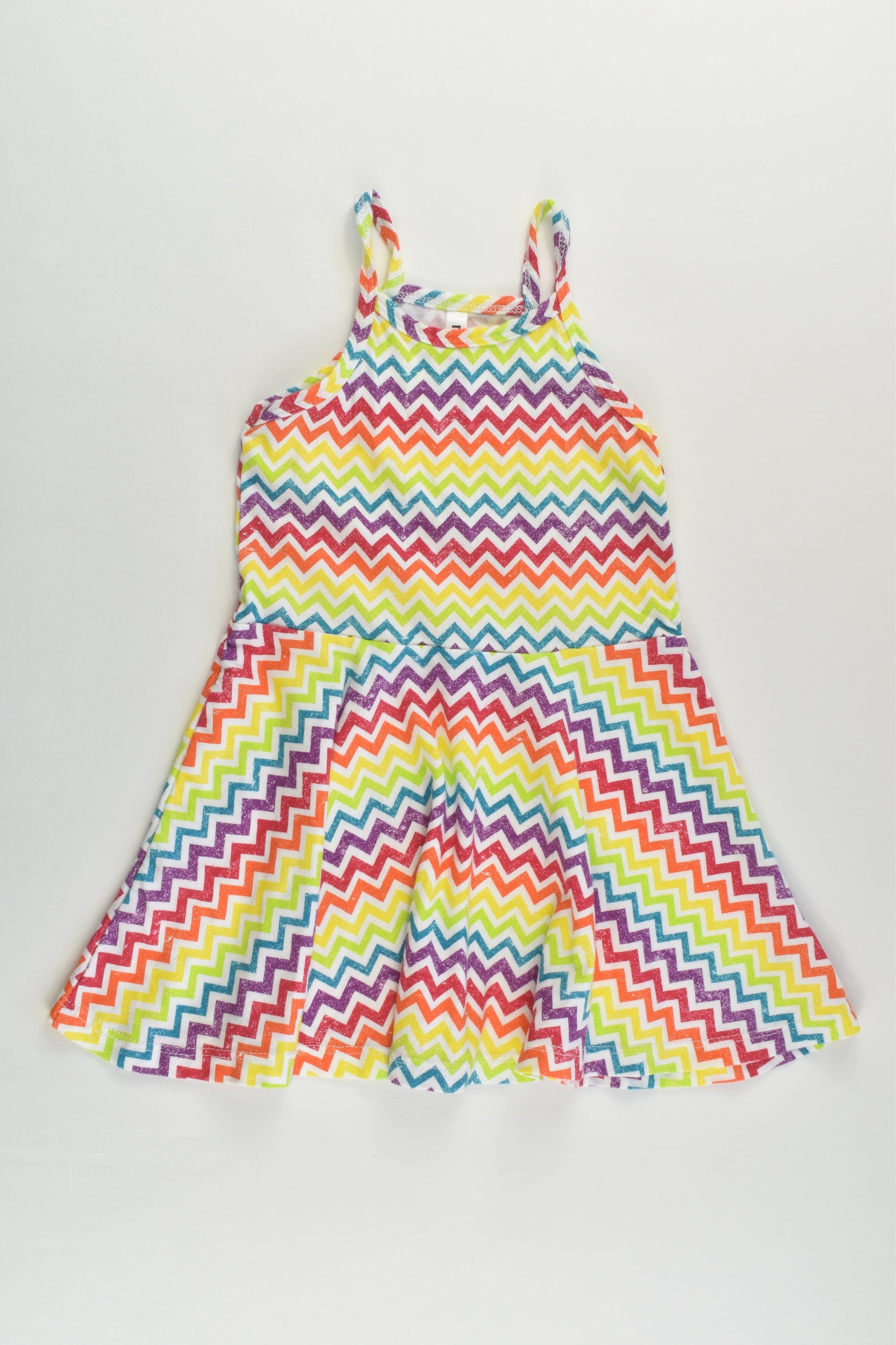 NEW Mrp Size 1-2 Rainbow Zig Zag Dress