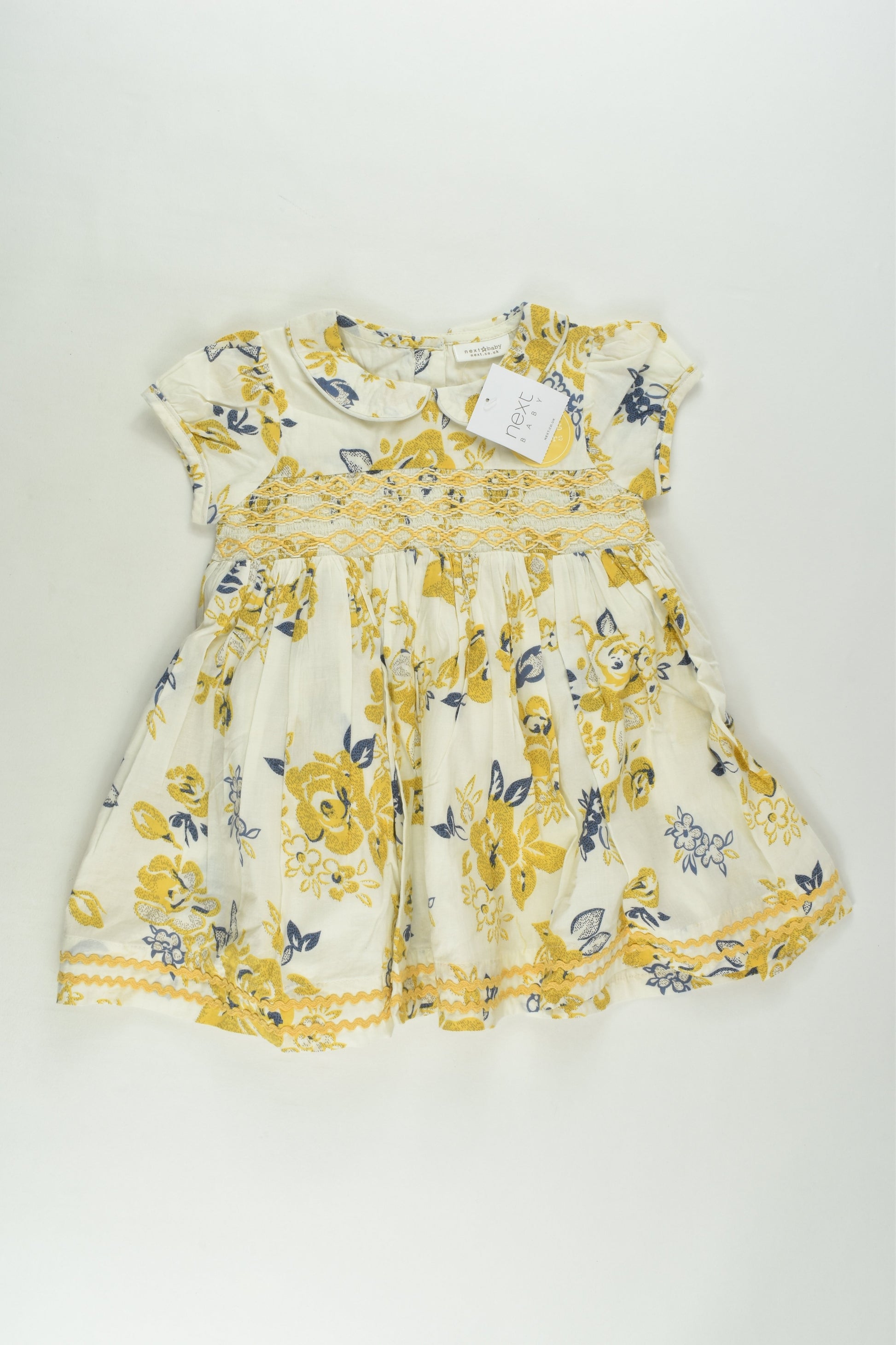 NEW Next Size 0 (6-9 months) Lined Smocked Dress with Bloomers
