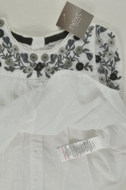 NEW Next Size 0 (9-12 months) Floral Embroidery Blouse