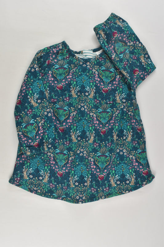 NEW Next Size 0 (9-12 months) Lined Rabbit in Forest Dress