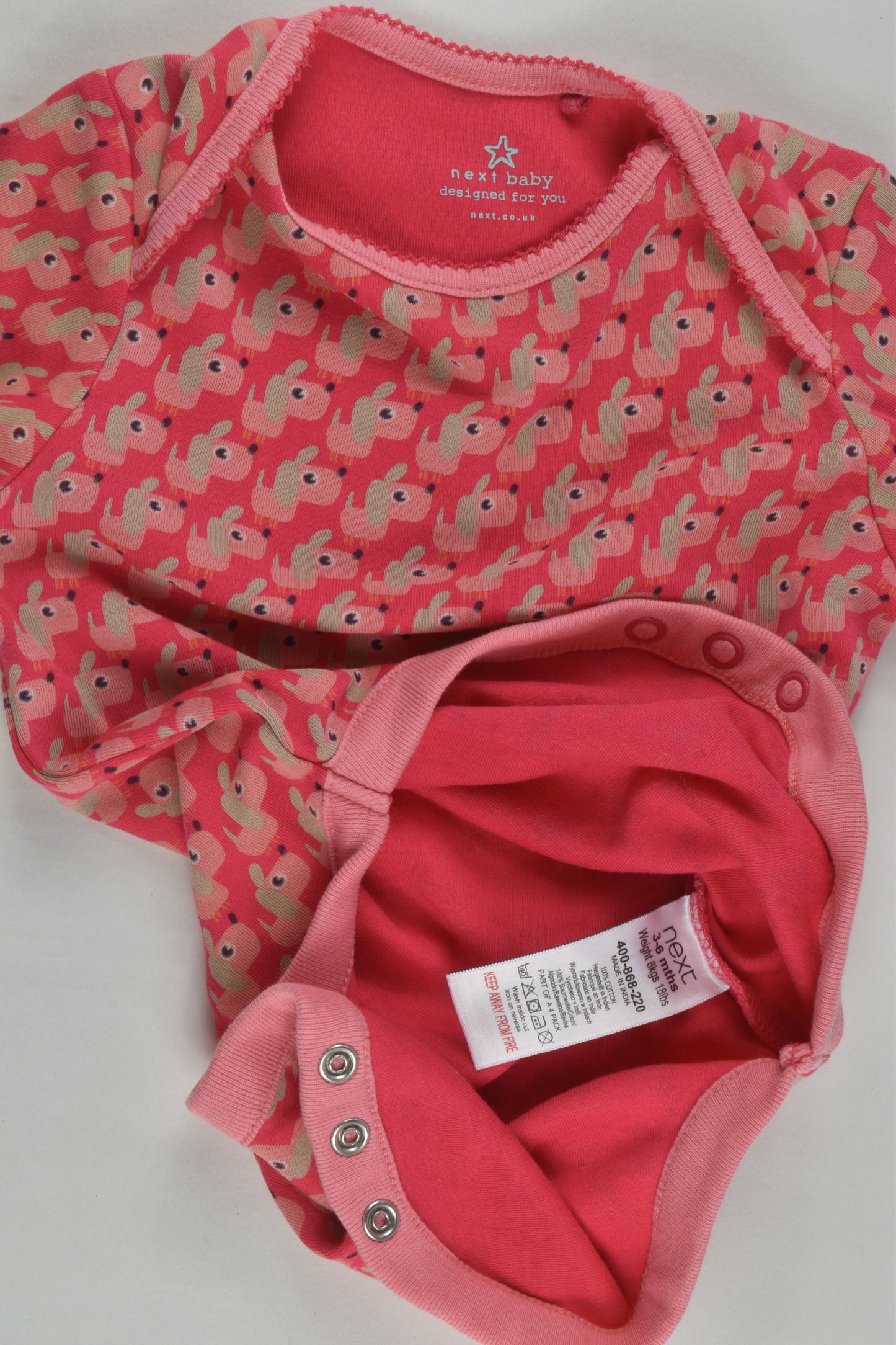 NEW Next Size 00 (3-6 months) Retro Print Dogs Bodysuit