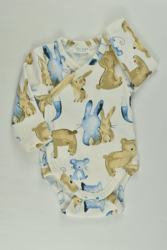 NEW Next Size 0000 Bunnies Wrap Bodysuit