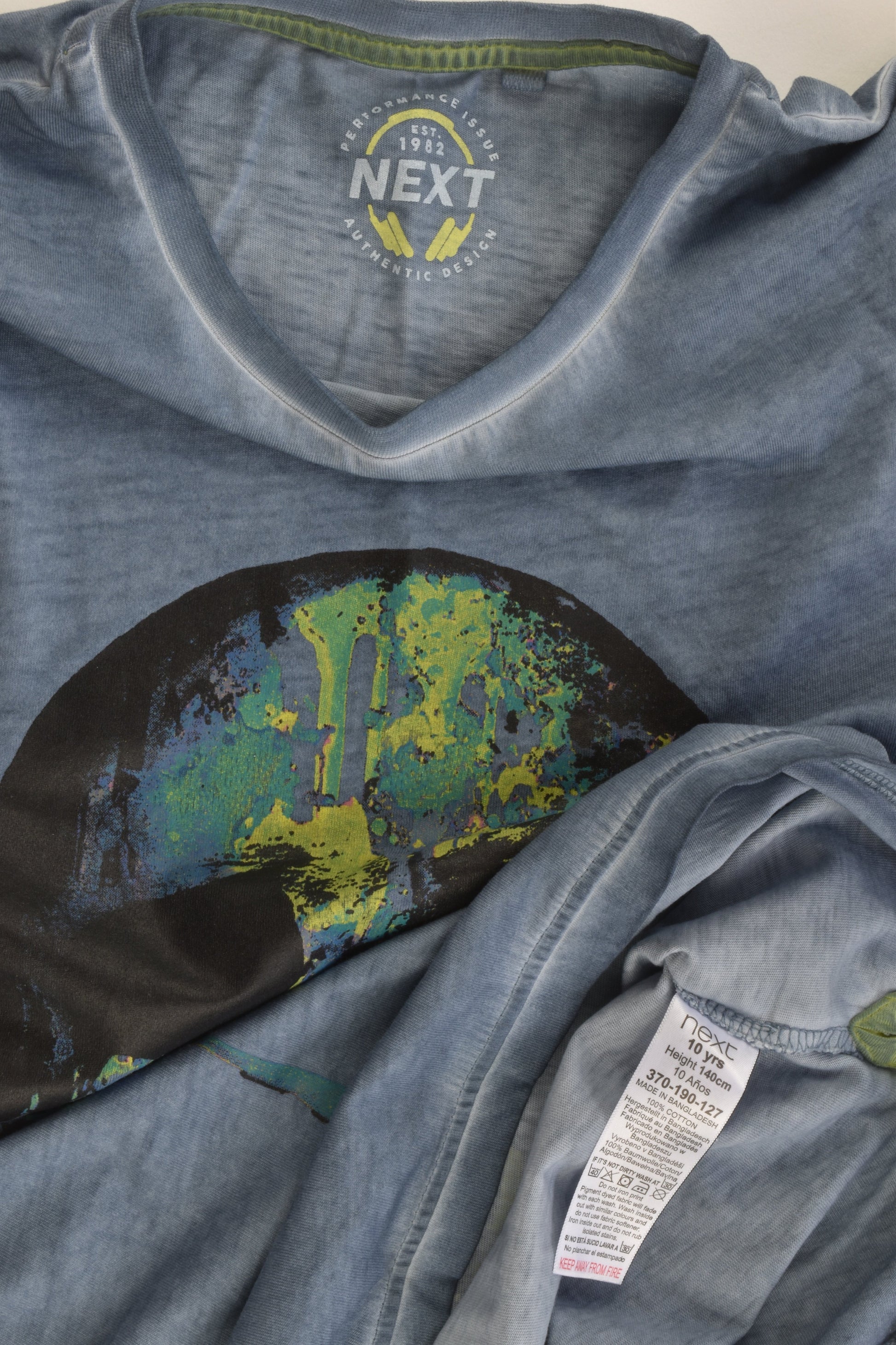 NEW Next Size 10 Long and Slim Fit Skull T-shirt
