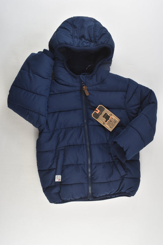 NEW Next Size 2-3 (98 cm) Fleece Lined Shower Resistant Puffer Jacket