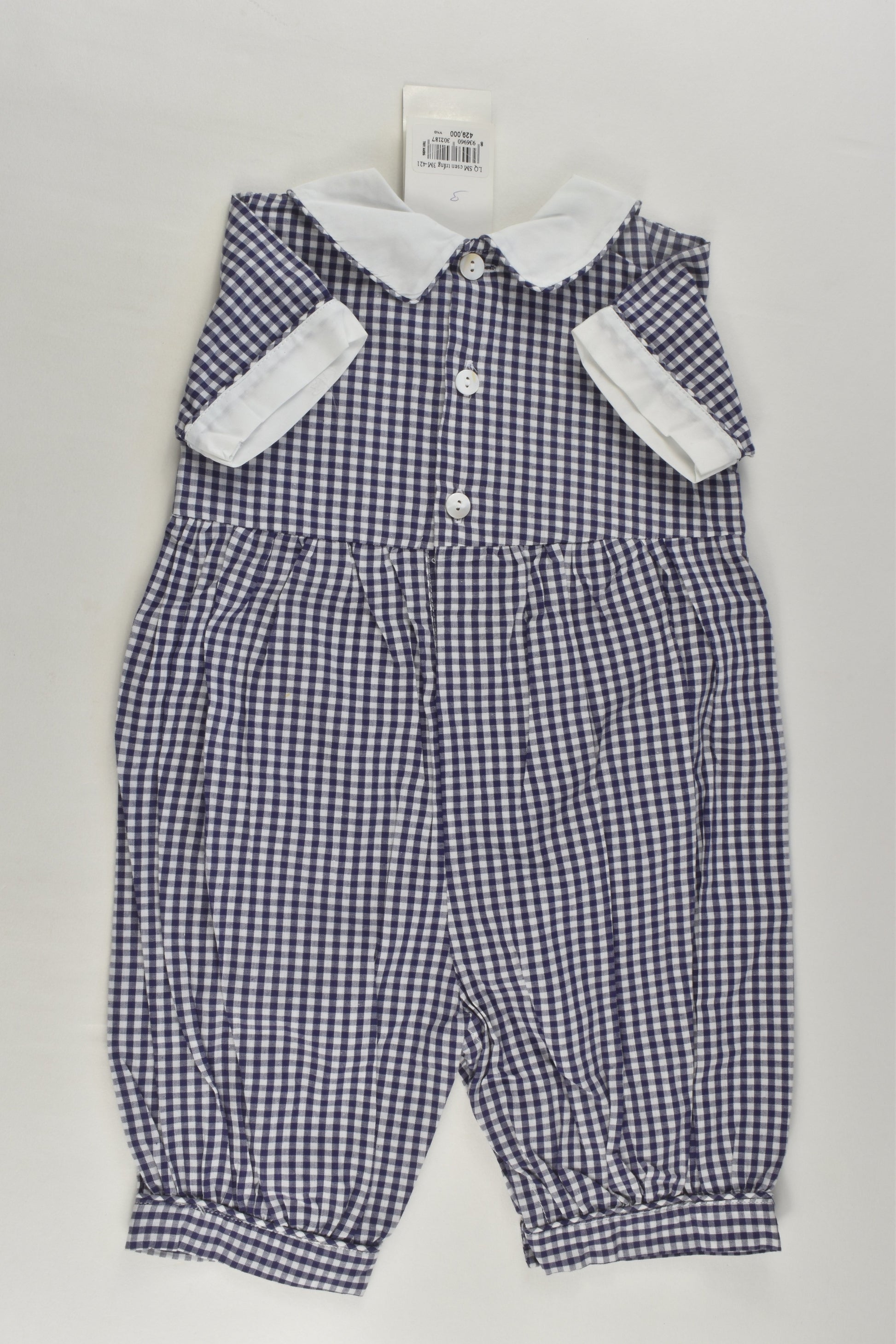 NEW Ninh Khuong Size 00 (3 months) Smocked Short Romper