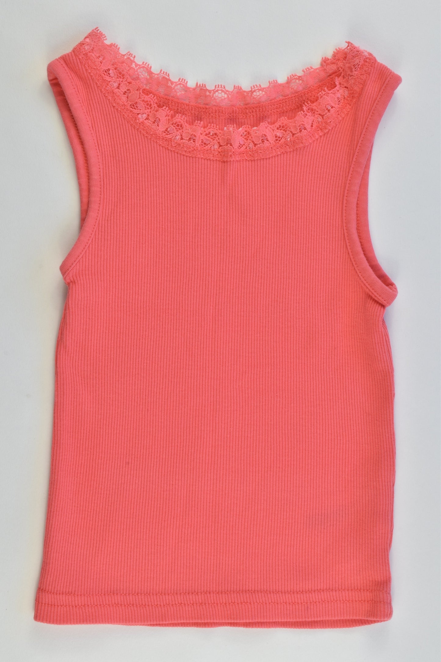 NEW Nutmeg Size 1.5-2 years Ribbed Singlet with Lace Detail