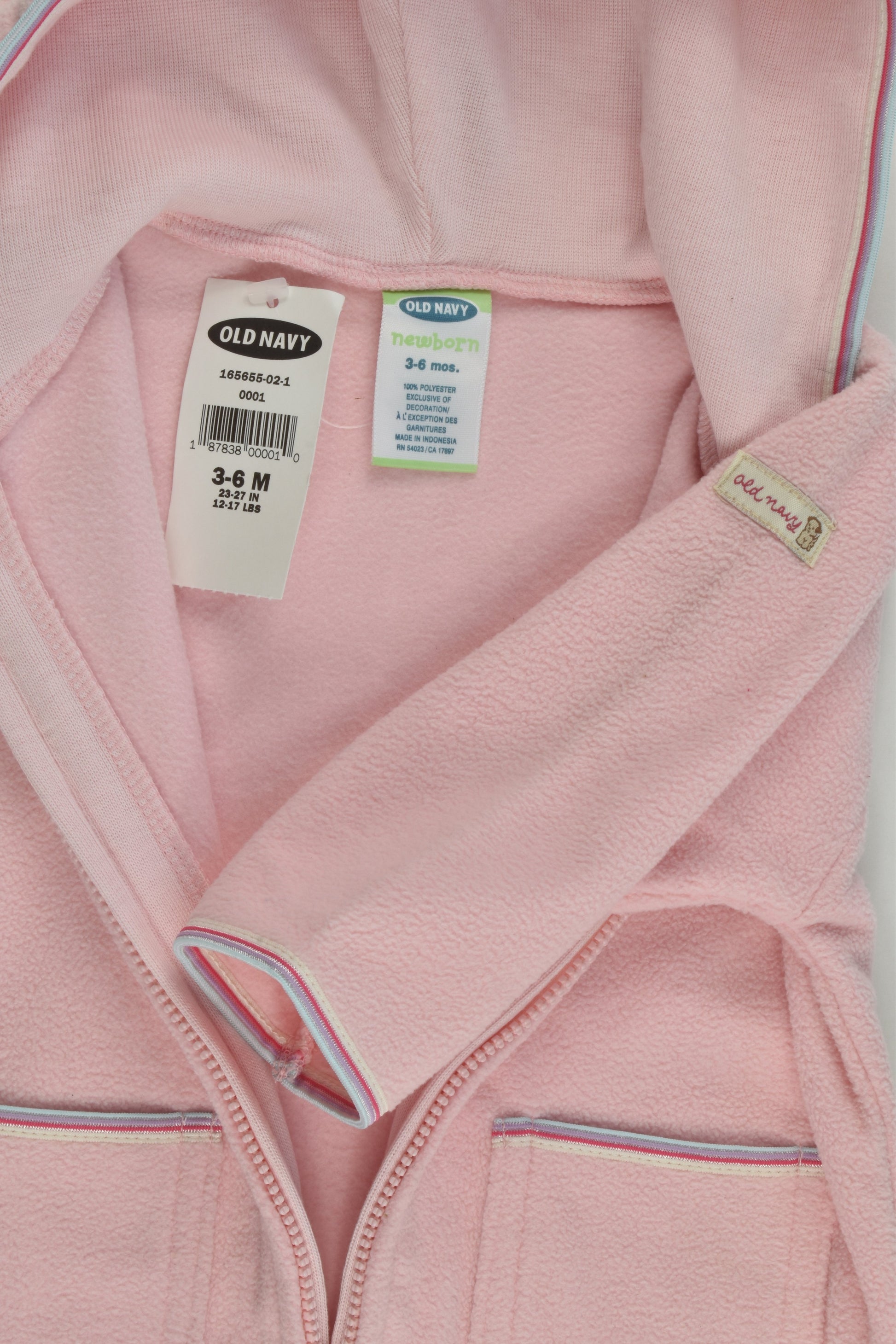 NEW Old Navy Size 00 (3-6 months) Fleece One Piece