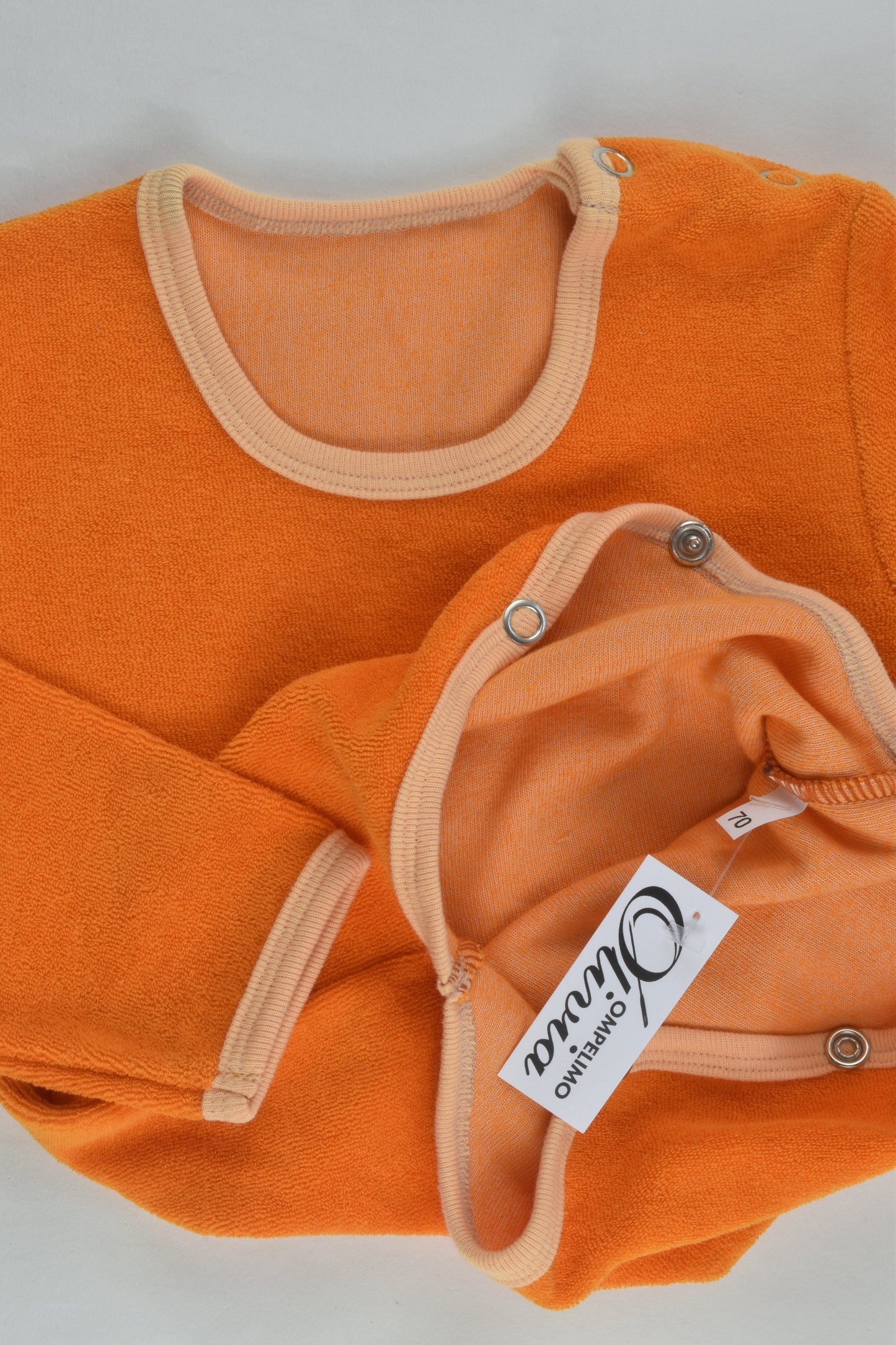 NEW Ompelimo Olivia Size 0 (70 cm) Terry Bodysuit