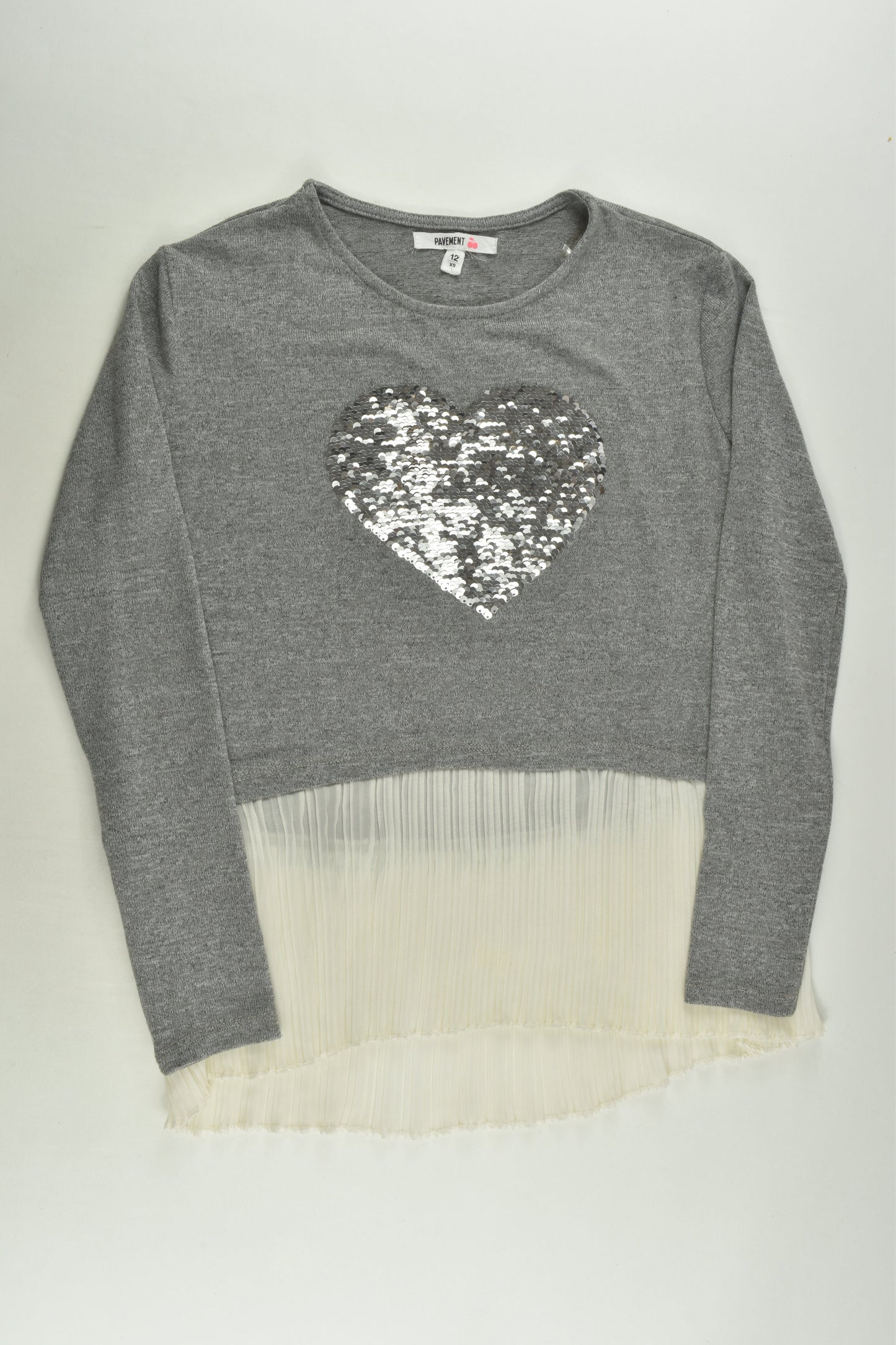 NEW Pavement Size 12 Sequins Love Heart Jumper