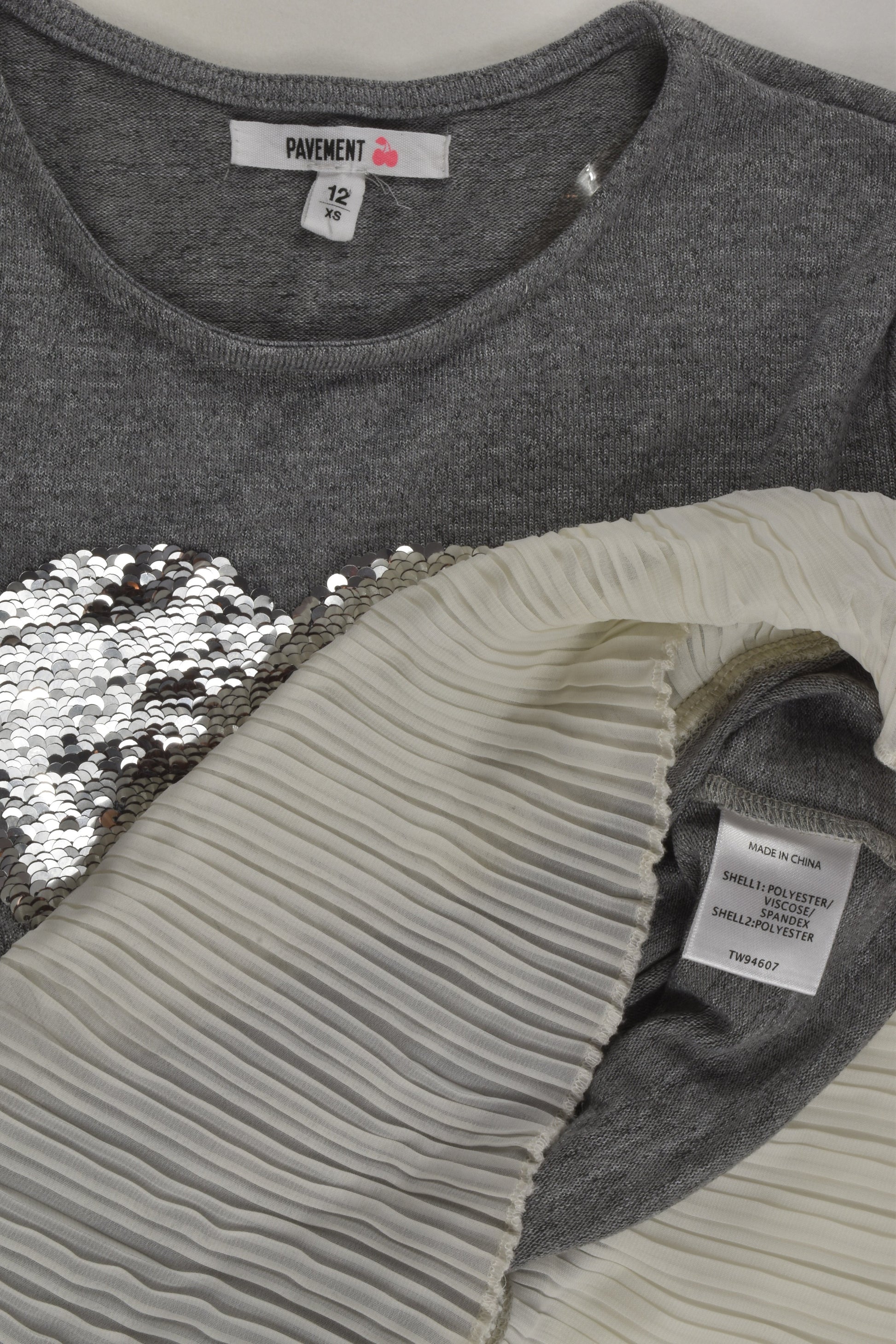 NEW Pavement Size 12 Sequins Love Heart Jumper