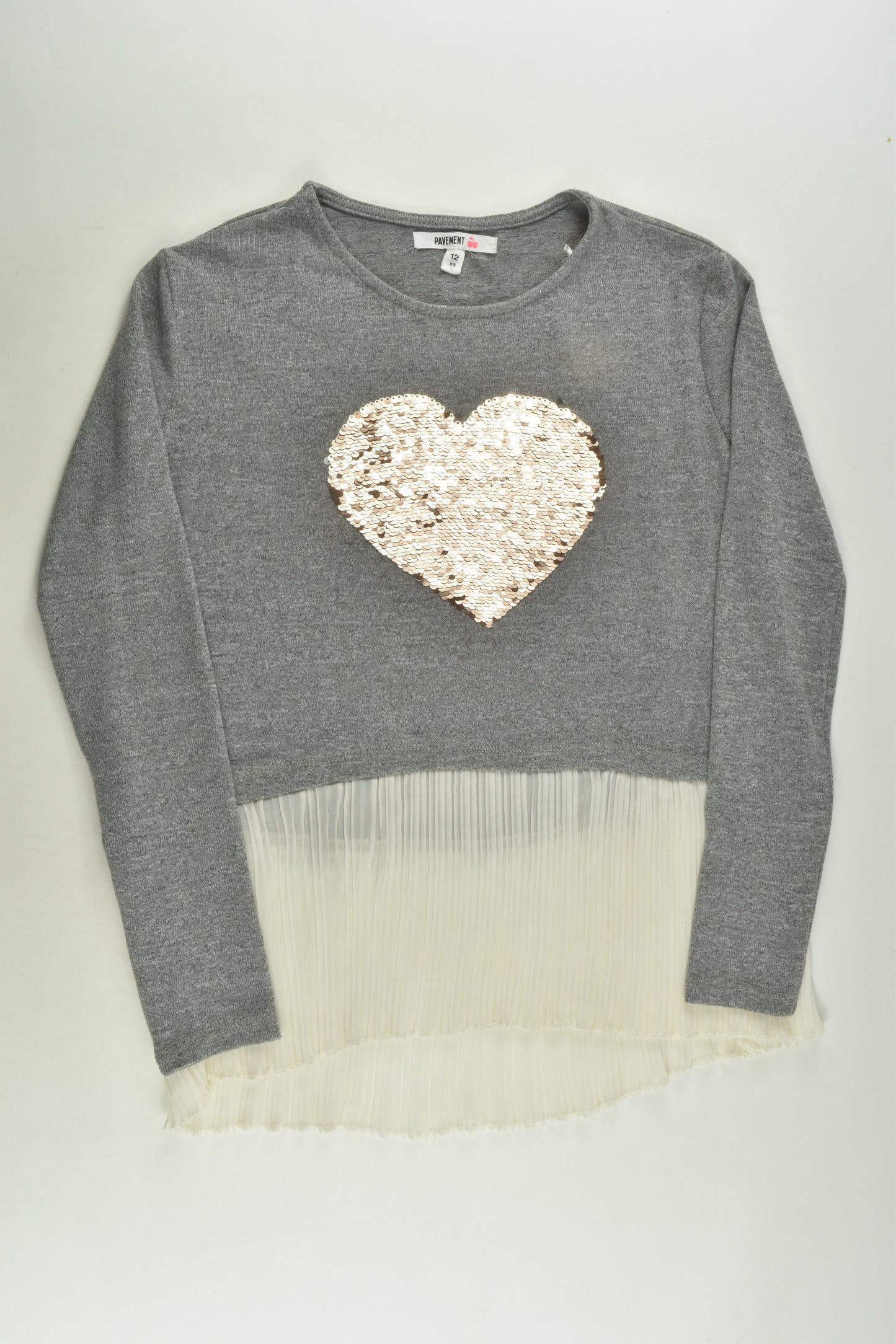 NEW Pavement Size 12 Sequins Love Heart Jumper