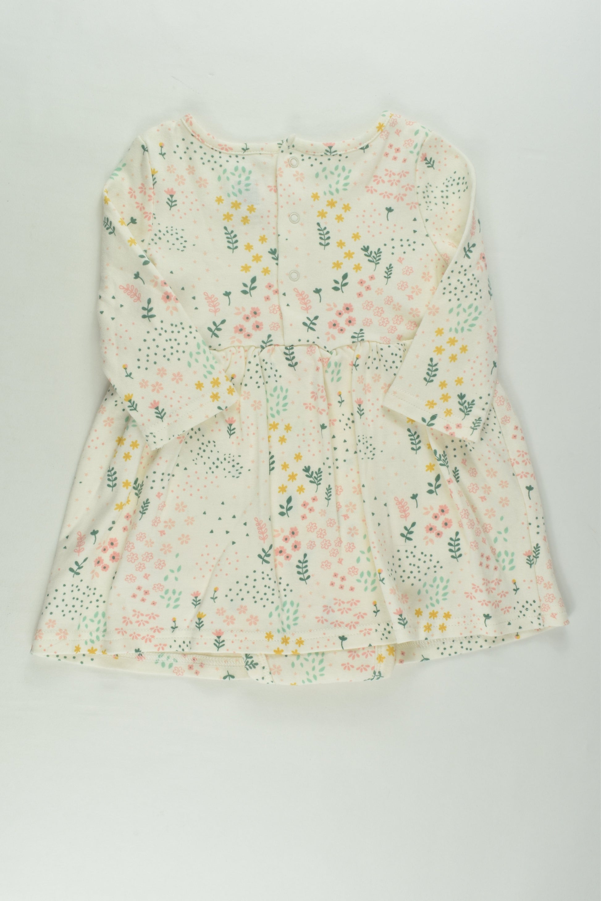 NEW Peanutshell Size 1 Floral Dress with Bodysuit Underneath