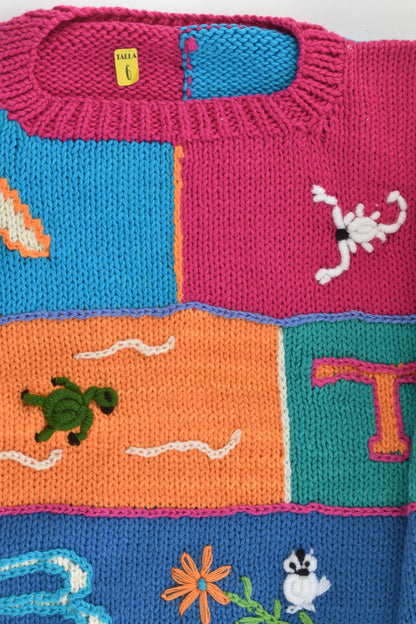 NEW Peruvian Handmade Size 4 Thick Cotton Jumper