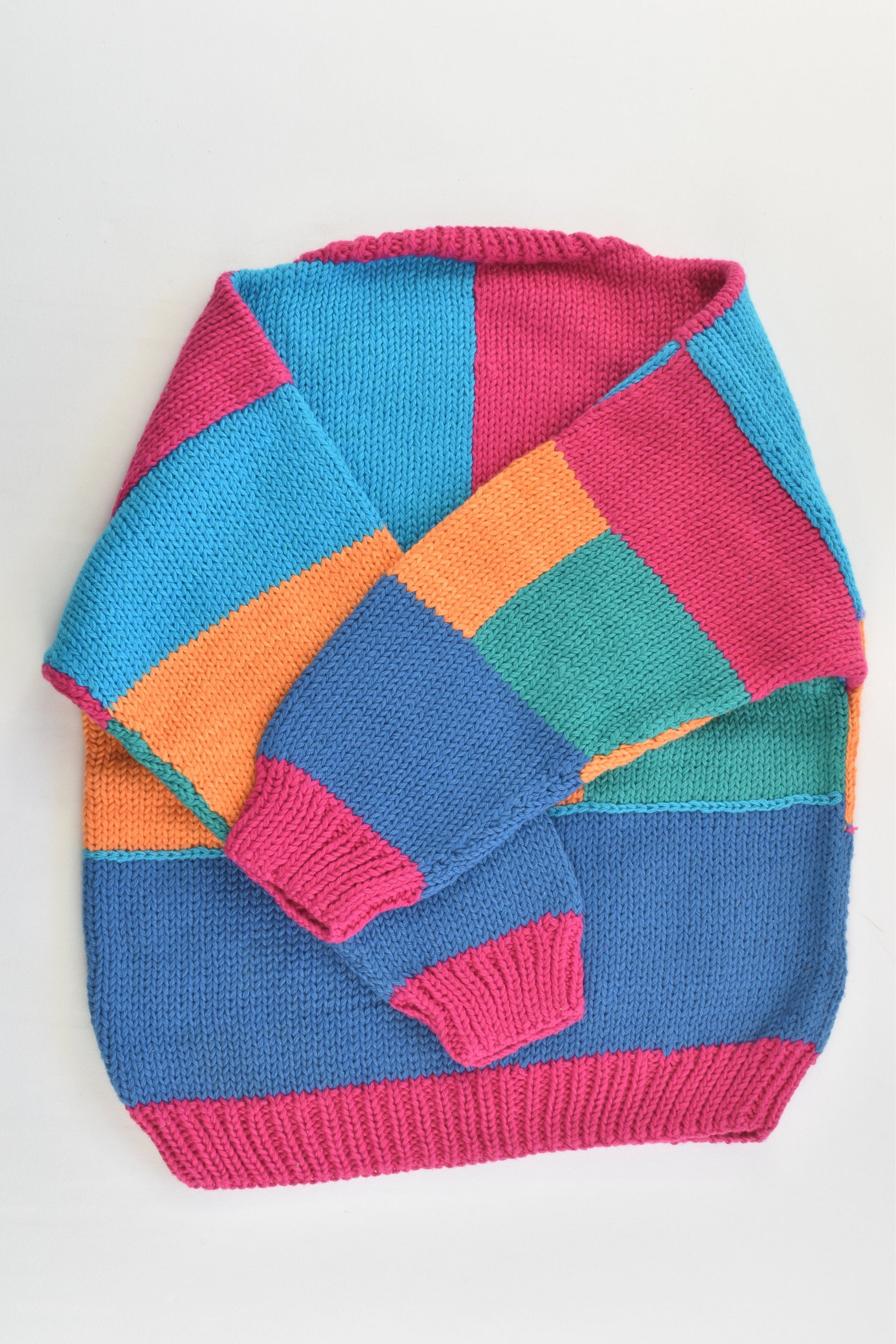 NEW Peruvian Handmade Size 4 Thick Cotton Jumper