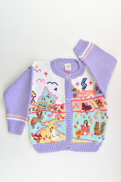NEW Peruvian Handmade Size 4 Thick Cotton Jumper with Buttons