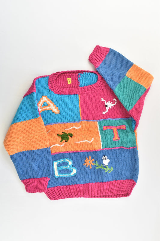 NEW Peruvian Handmade Size 4 Thick Cotton Jumper