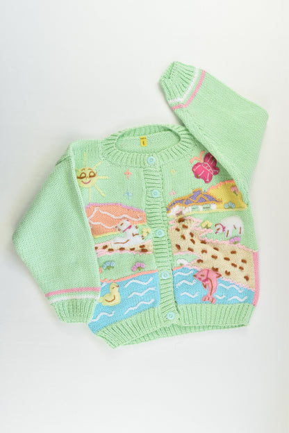 NEW Peruvian Handmade Size 6 Thick Cotton Jumper with Buttons