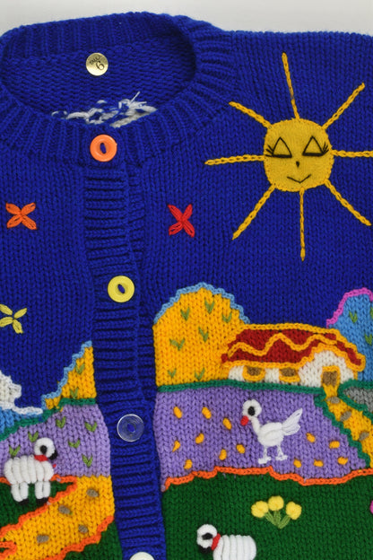 NEW Peruvian Handmade Size 6 Wool Jumper with Buttons